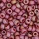 Miyuki rocailles Perlen 6/0 - Opaque glazed frosted rainbow dark red 6-4696